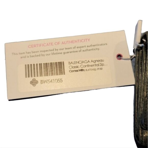 Balenciaga Agneau Classic Hardware Continental Wallet on Strap Anthracite - Picture 2 of 16